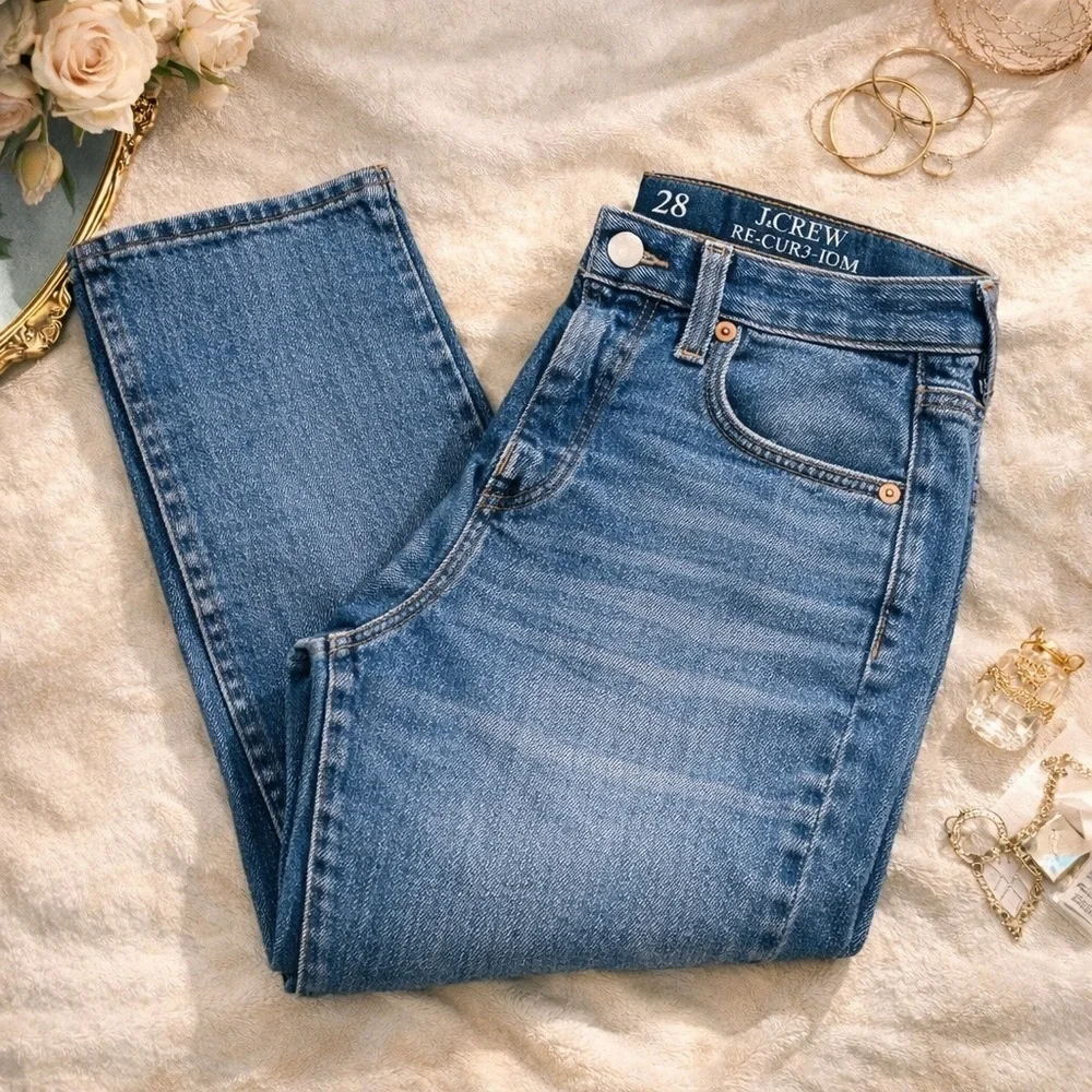 J.Crew Curvy Slim Jeans Size 28 Medium Wash Stretch Denim Classic Fit